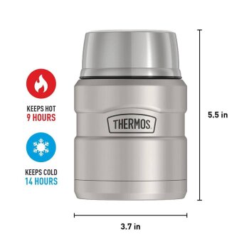 SK3000 Stainless King Yemek Termosu Matte Stainless Steel - 2