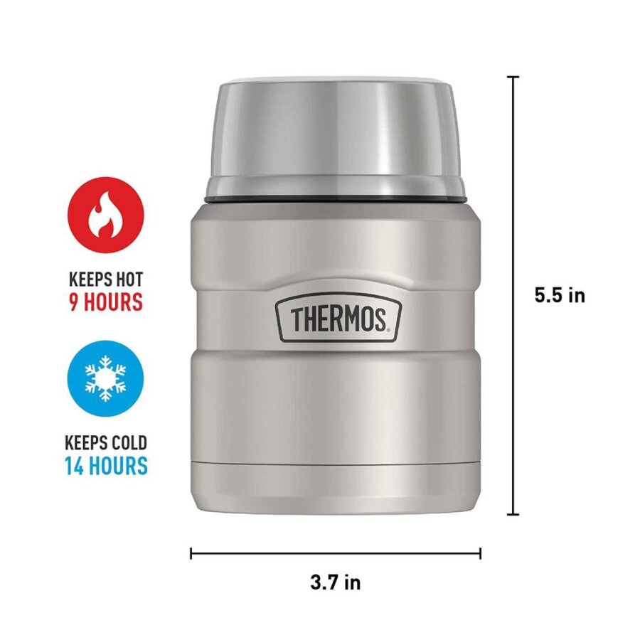 SK3000 Stainless King Yemek Termosu Matte Stainless Steel - 2