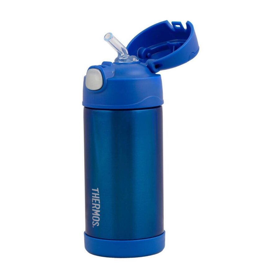 F401 Funtainer SS Çocuk Pipetli Termos Blue - 5